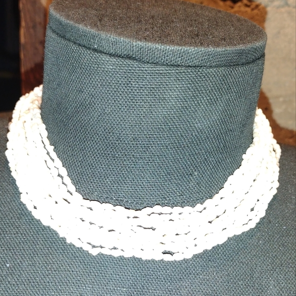 7 strand freshwater pearl ,gold necklace - Picture 3 of 16